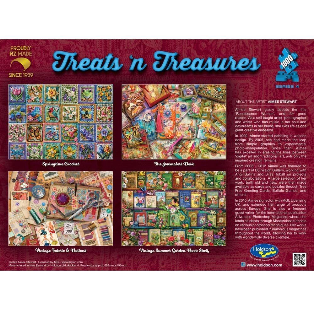 Treats N Treasures: The Journalers Desk - Puzzle (1000pc Jigsaw)
