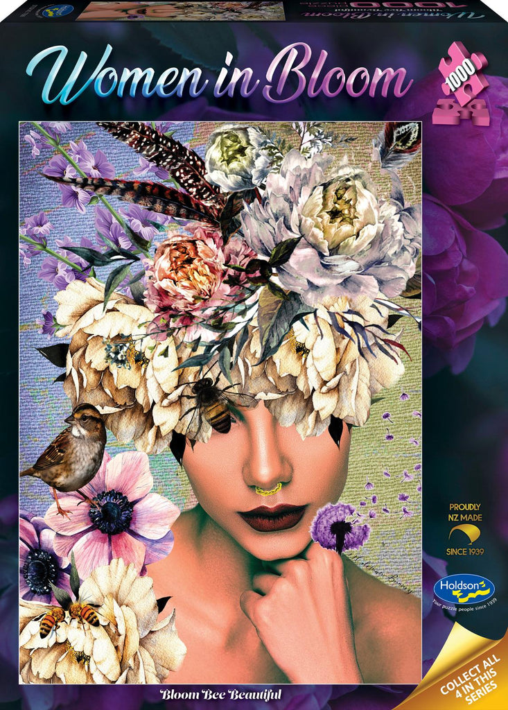 Holdson: Woman in Bloom - Bloom Bee Beautiful Puzzle (1000pc Jigsaw)