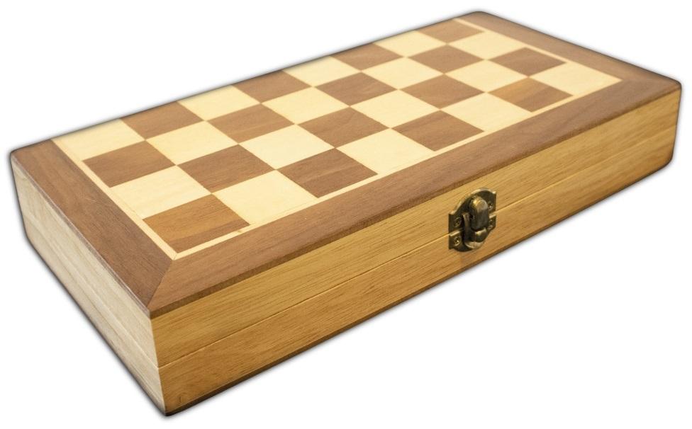 LPG: Wooden Folding Chess/Checkers/Backgammon Set (30cm)
