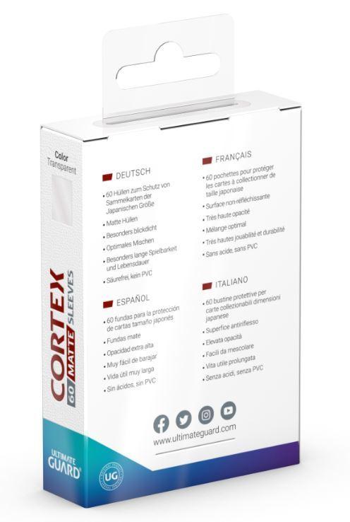 Ultimate Guard: Cortex Japanese Sleeves (60ct) - Matte Transparent