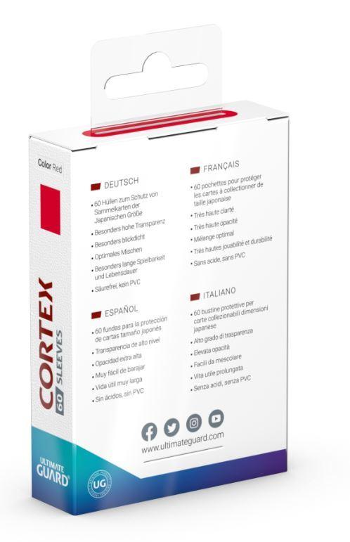 Ultimate Guard: Cortex Japanese Sleeves (60ct) - Glossy Red