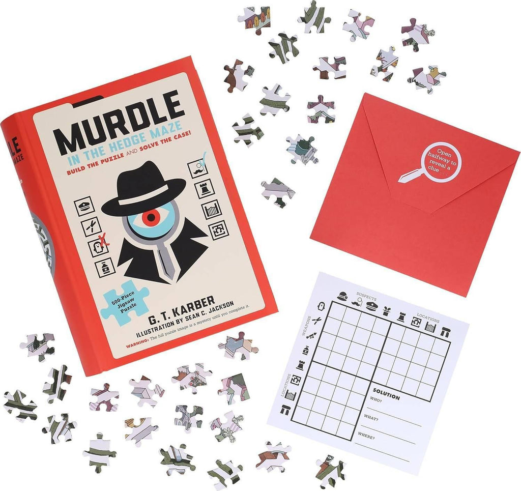 Chronicle Books: Murdle in the Hedge Maze Puzzle (500pc Jigsaw)