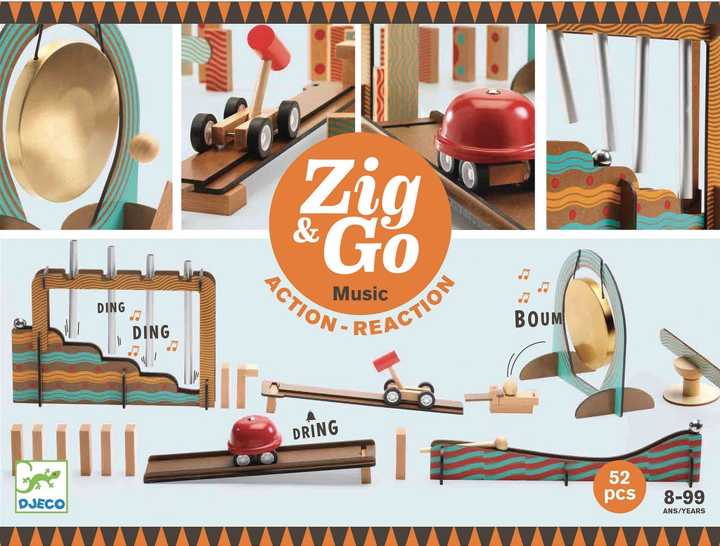 Djeco: Zig & Go Music - 52 Pcs