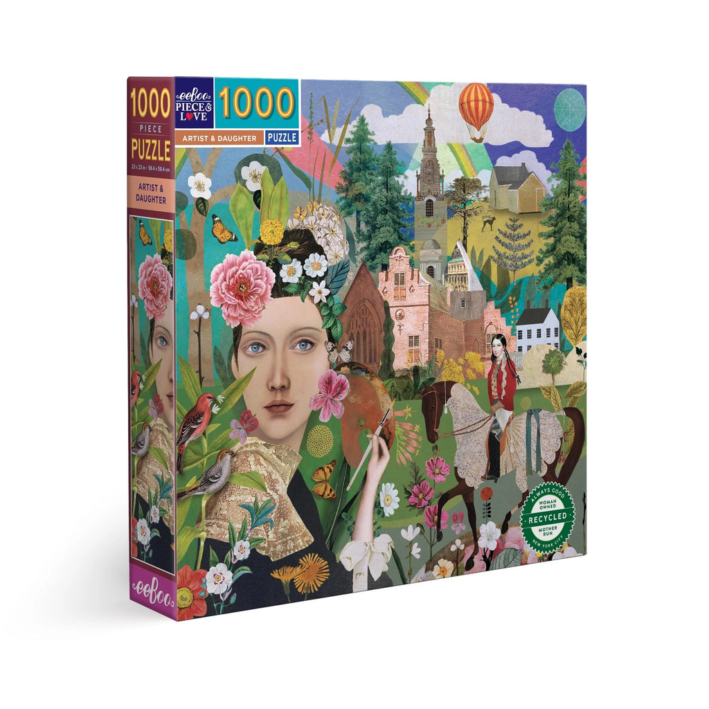 eeBoo: Artist and Daughter (1000pc Jigsaw)