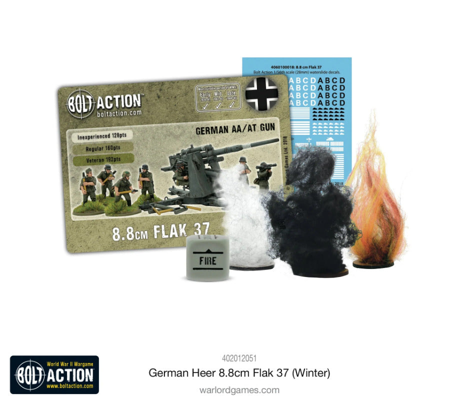 Bolt Action: German heer 8.8cm Flak 37 (Winter)