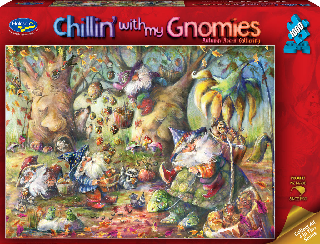 Chillin' with My Gnomies: Autumn Acorn Gathering (1000pc Jigsaw)