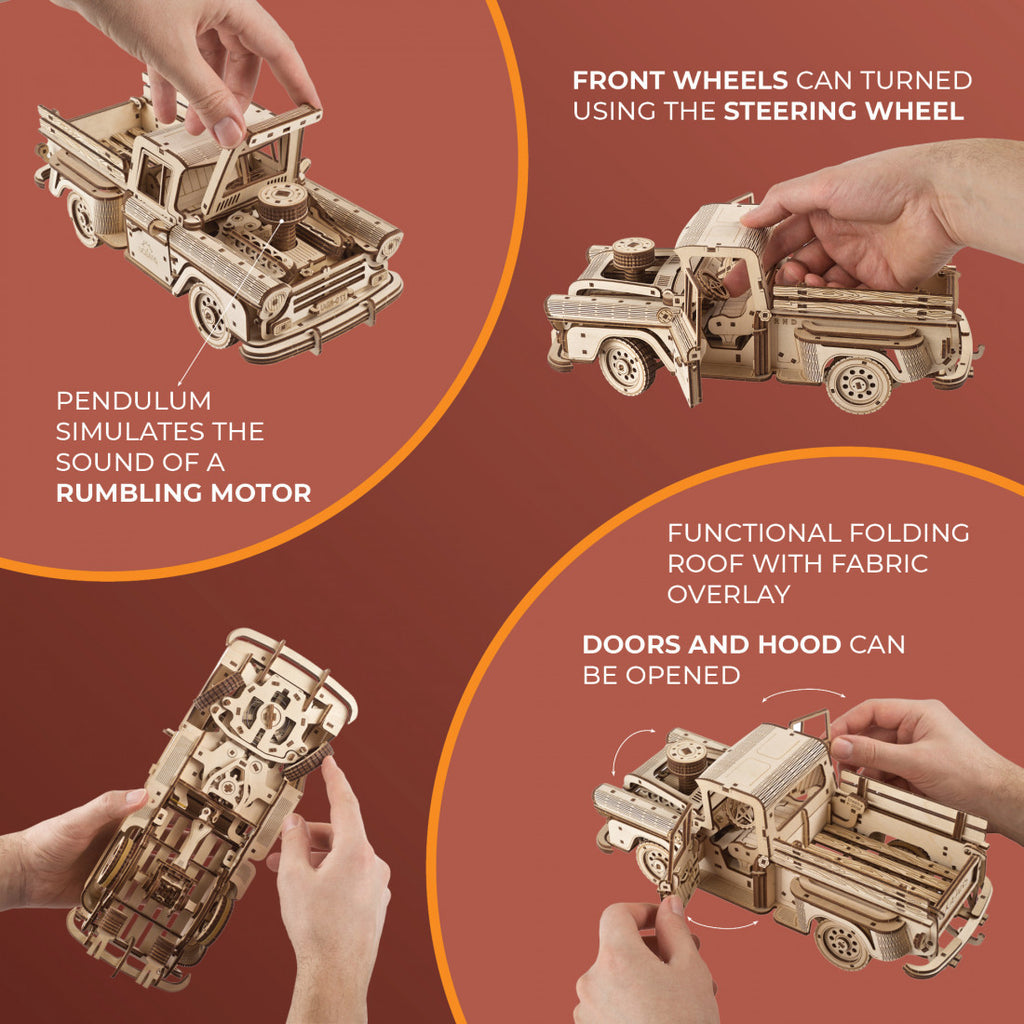 UGears: Pickup Lumberjack (460pc)