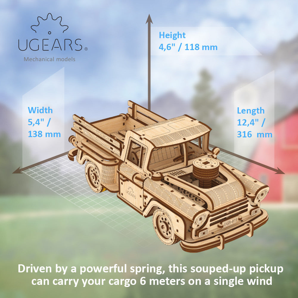 UGears: Pickup Lumberjack (460pc)