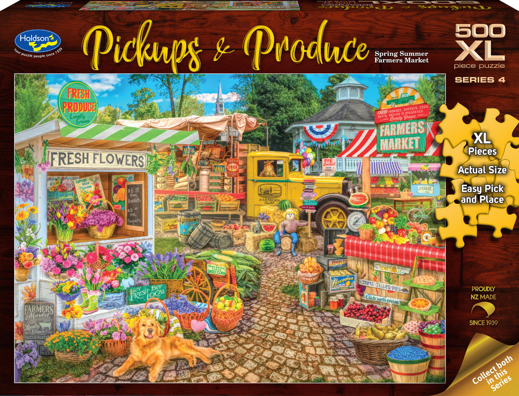 Pickups & Produce: Spring Summer Farmers Market (500pc Jigsaw)