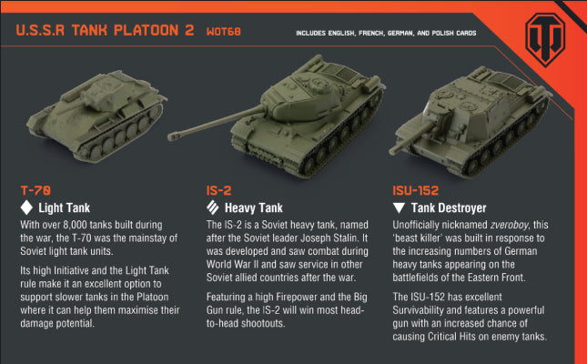 U.S.S.R. Tank Platoon (T-70, IS-2, ISU-152)