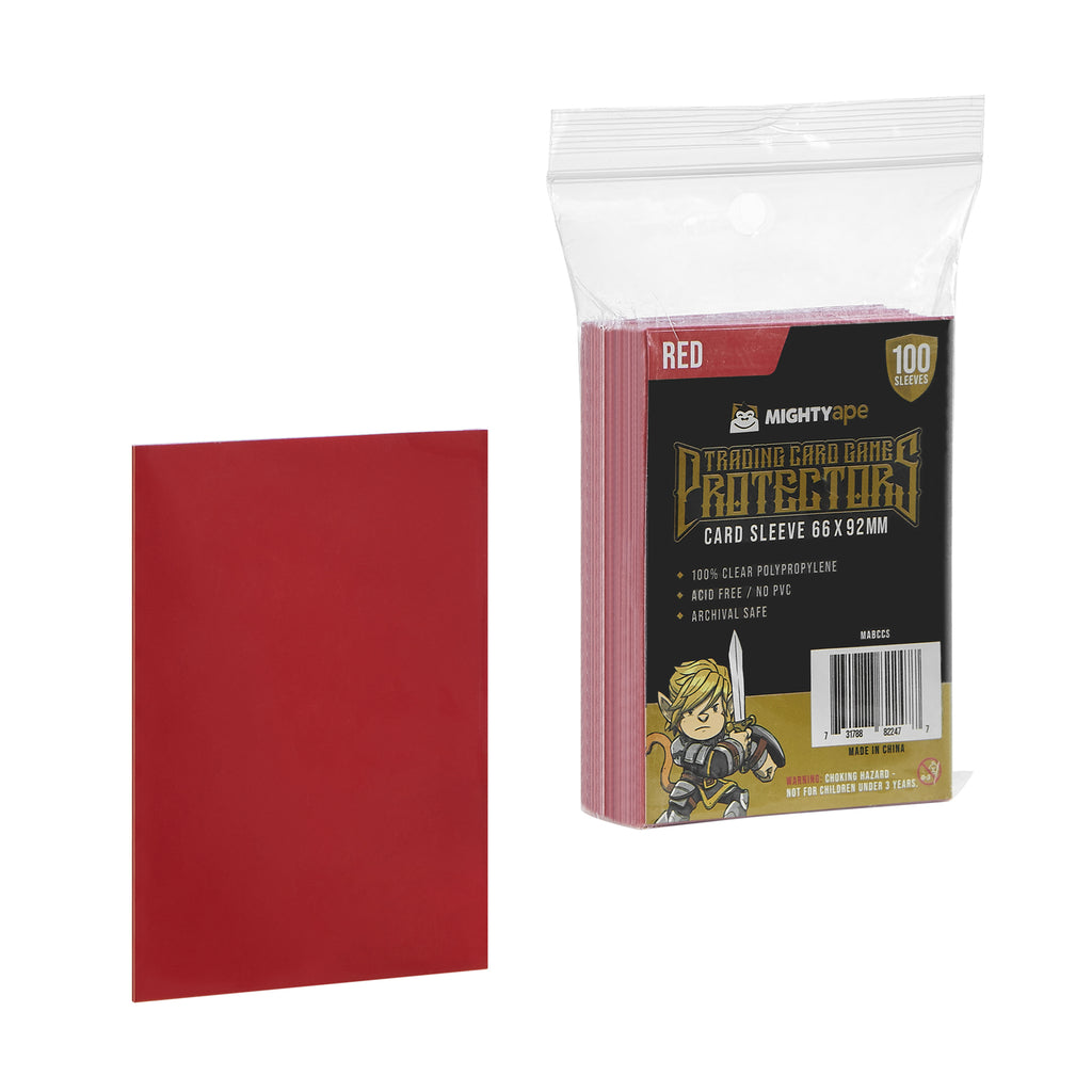 Mighty Ape: TCG Protectors (100 Sleeves) - Red