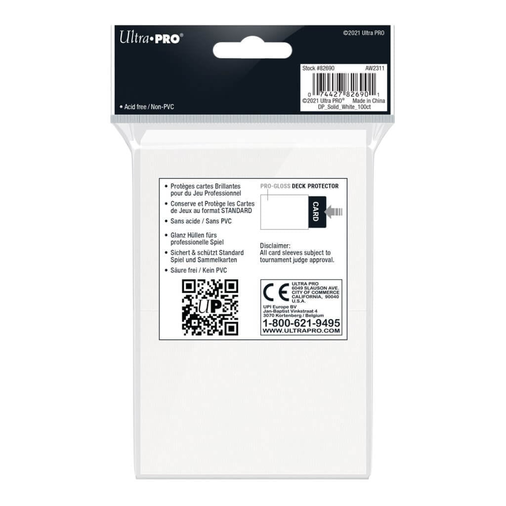 Ultra Pro: Deck Protector - Standard White (100ct)