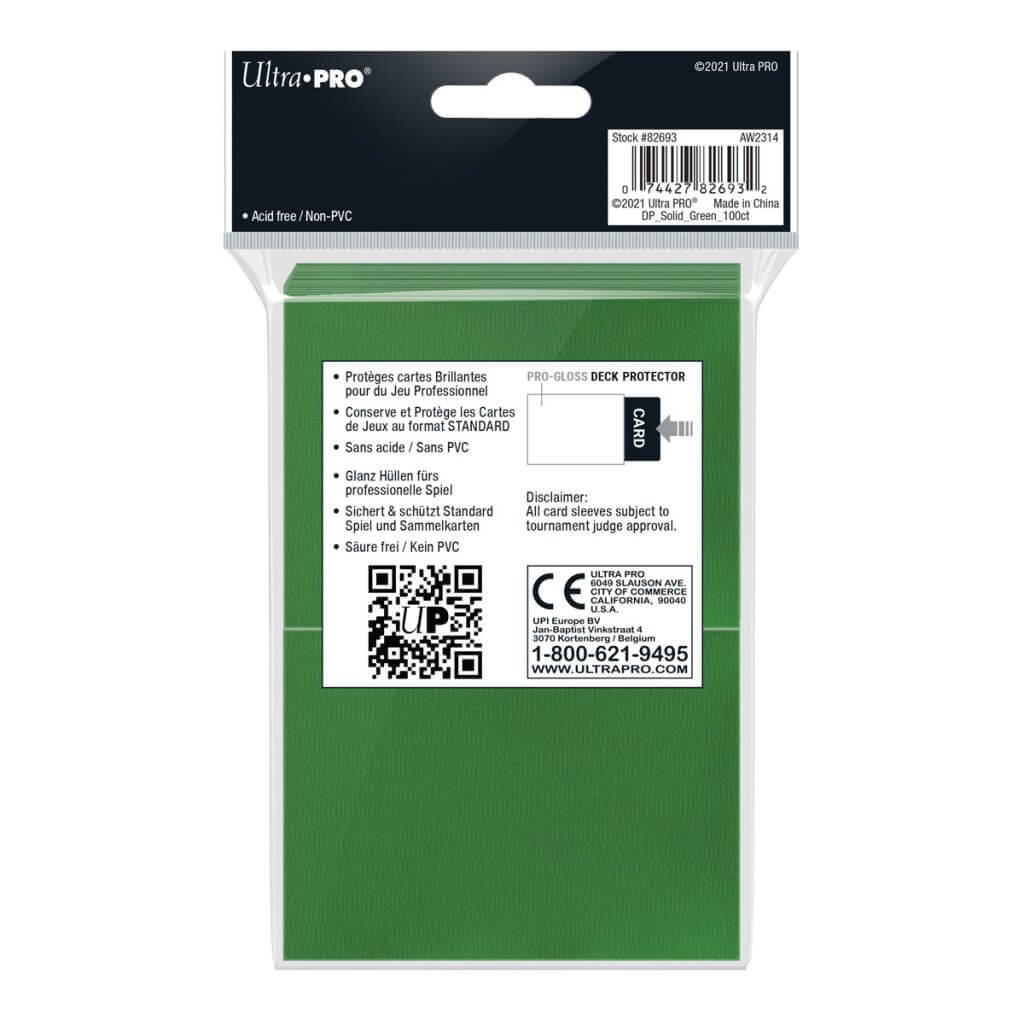 Ultra Pro: Deck Protector - Standard Green (100ct)