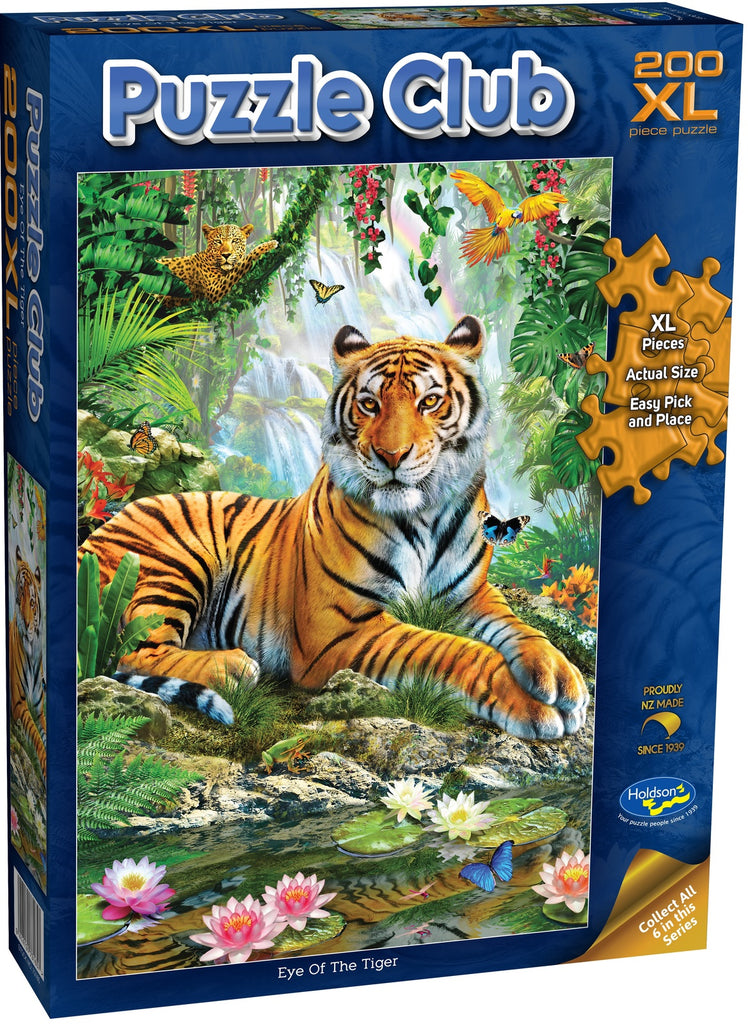 Holdson: Puzzle Club 200 XL Piece Jigsaw Puzzle - Eye of the Tiger (200pc)