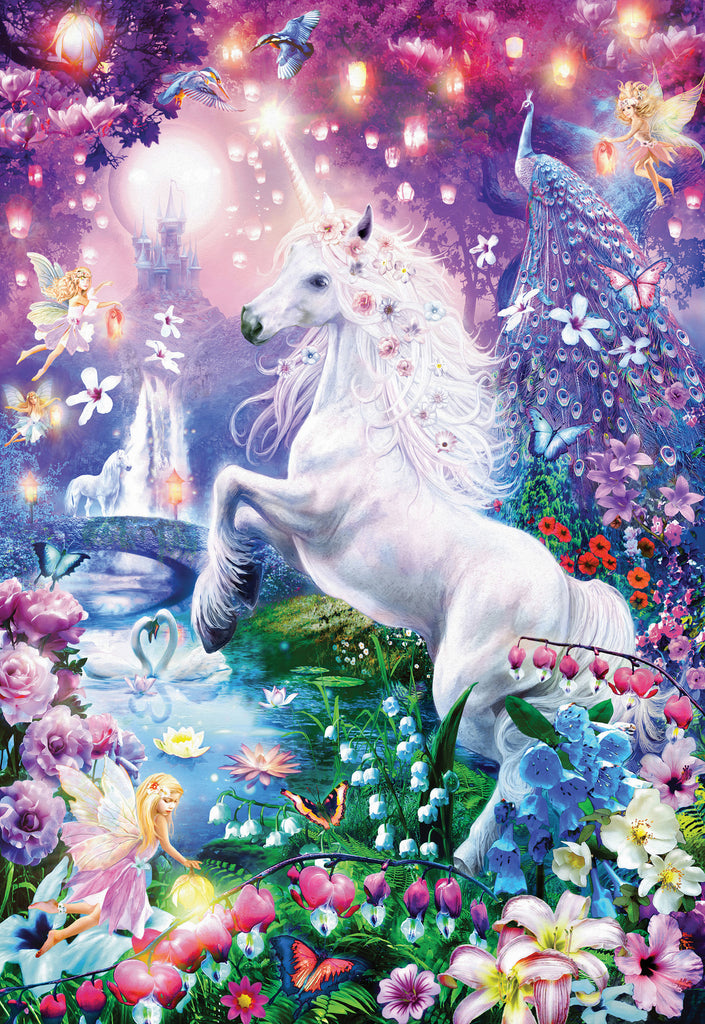 Holdson: Puzzle Club 200 XL Piece Jigsaw Puzzle - Unicorn & Fairy (200pc)