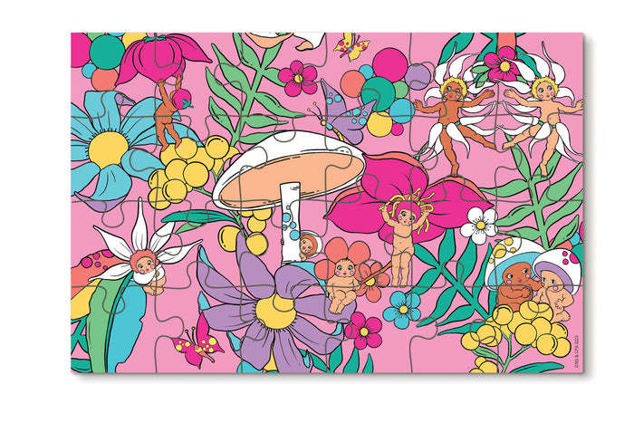 Journey Of Something: May Gibbs x Kasey Rainbow - Kids Puzzle, Garden Party (24pc Jigsaw)