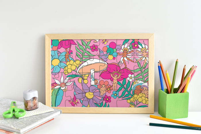 Journey Of Something: May Gibbs x Kasey Rainbow - Kids Puzzle, Garden Party (24pc Jigsaw)