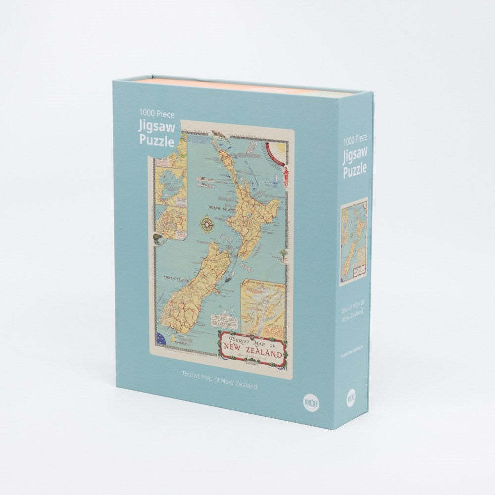 100%NZ: Tourist Map of NZ Puzzle (1000pc Jigsaw)