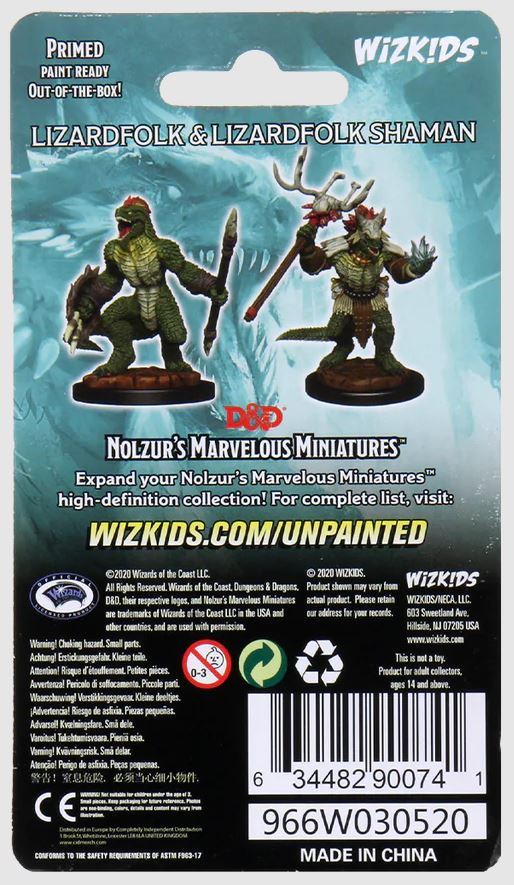 D&D Nolzur's Marvelous Miniatures - Lizardfolk & Lizardfolk Shaman