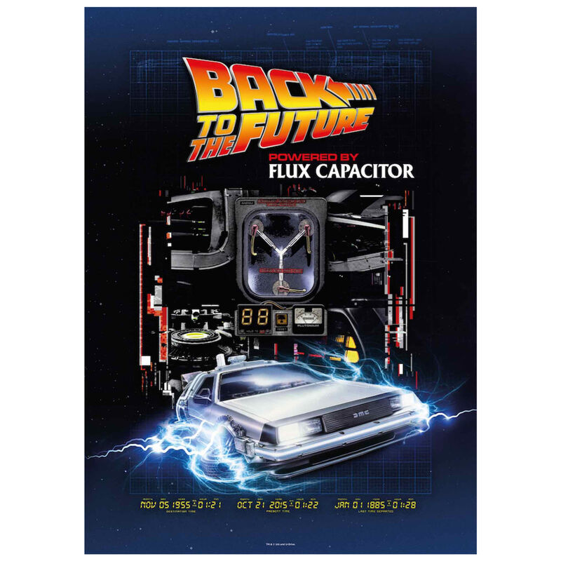 SD Toys: Back to the Future - Powered by Flux Capacitor Puzzle (1000pc Jigsaw)