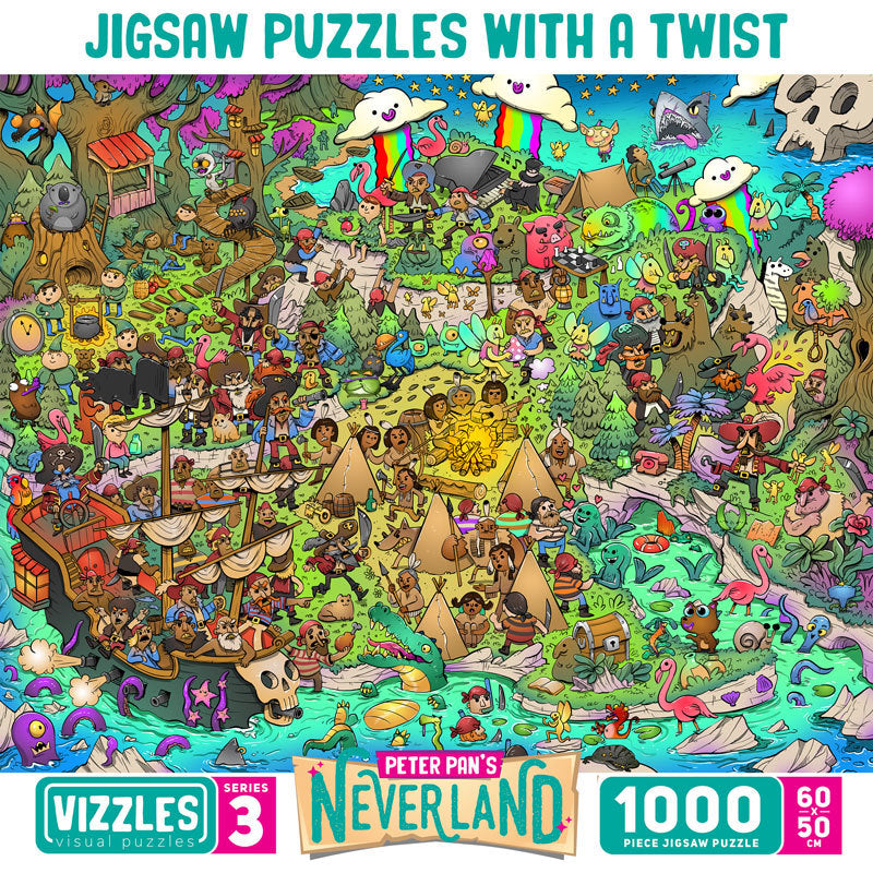 Vizzles: Peter Pan's Neverland (1000pc Jigsaw)