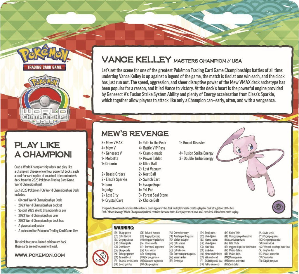 Pokemon TCG: 2023 World Championship Deck - Mew's Revenge (Vance Kelley)