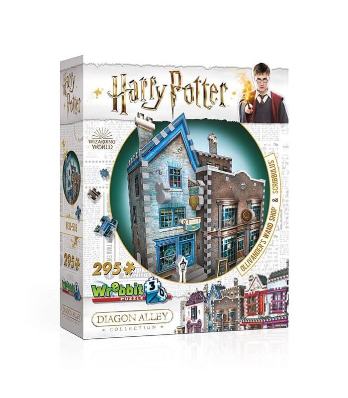 Wrebbit3D: Harry Potter Ollivander's Wand Shop & Scribbulus - 3D Puzzle (295pc Jigsaw)