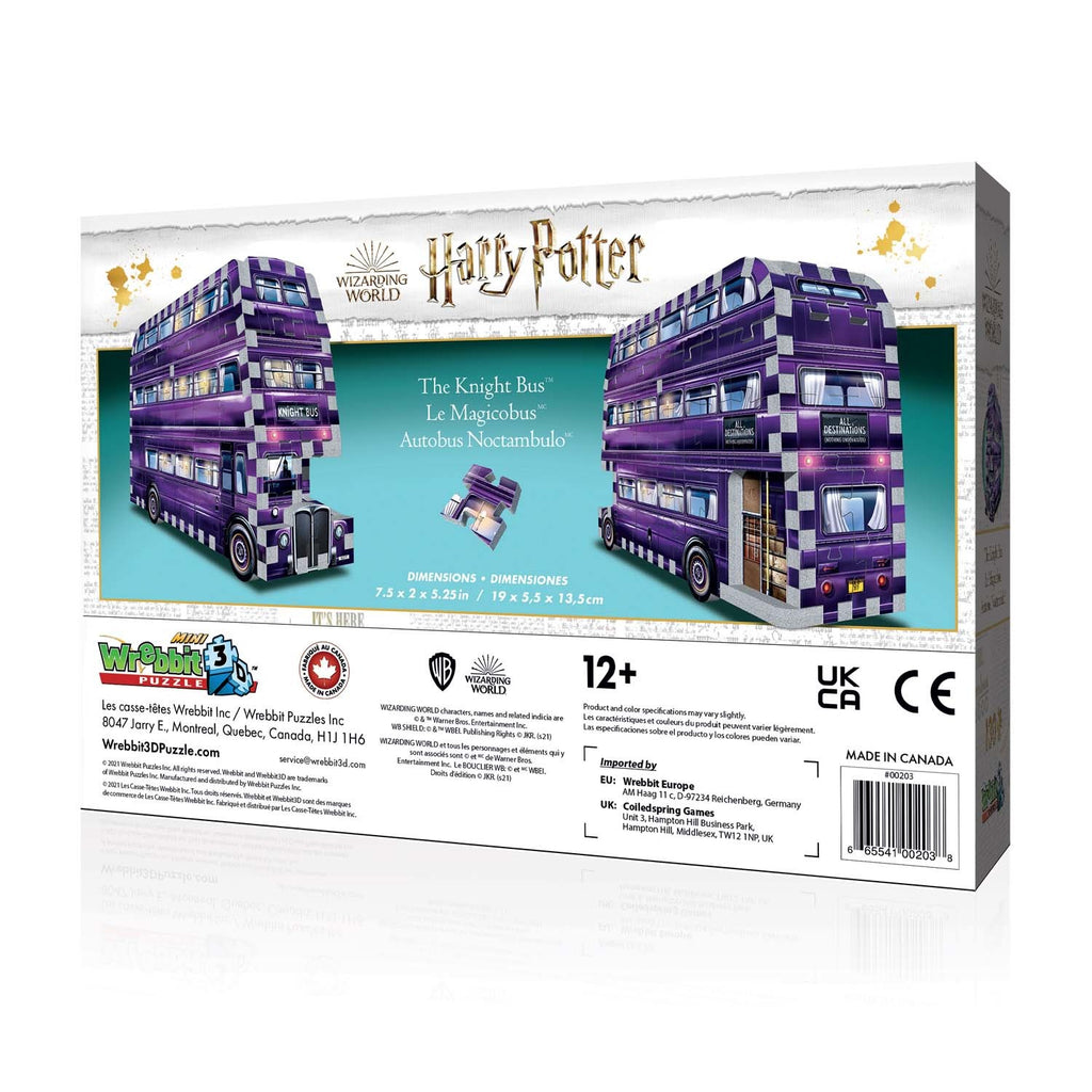 Wrebbit3D: Harry Potter The Knight Bus Mini - 3D Puzzle (130pc Jigsaw)