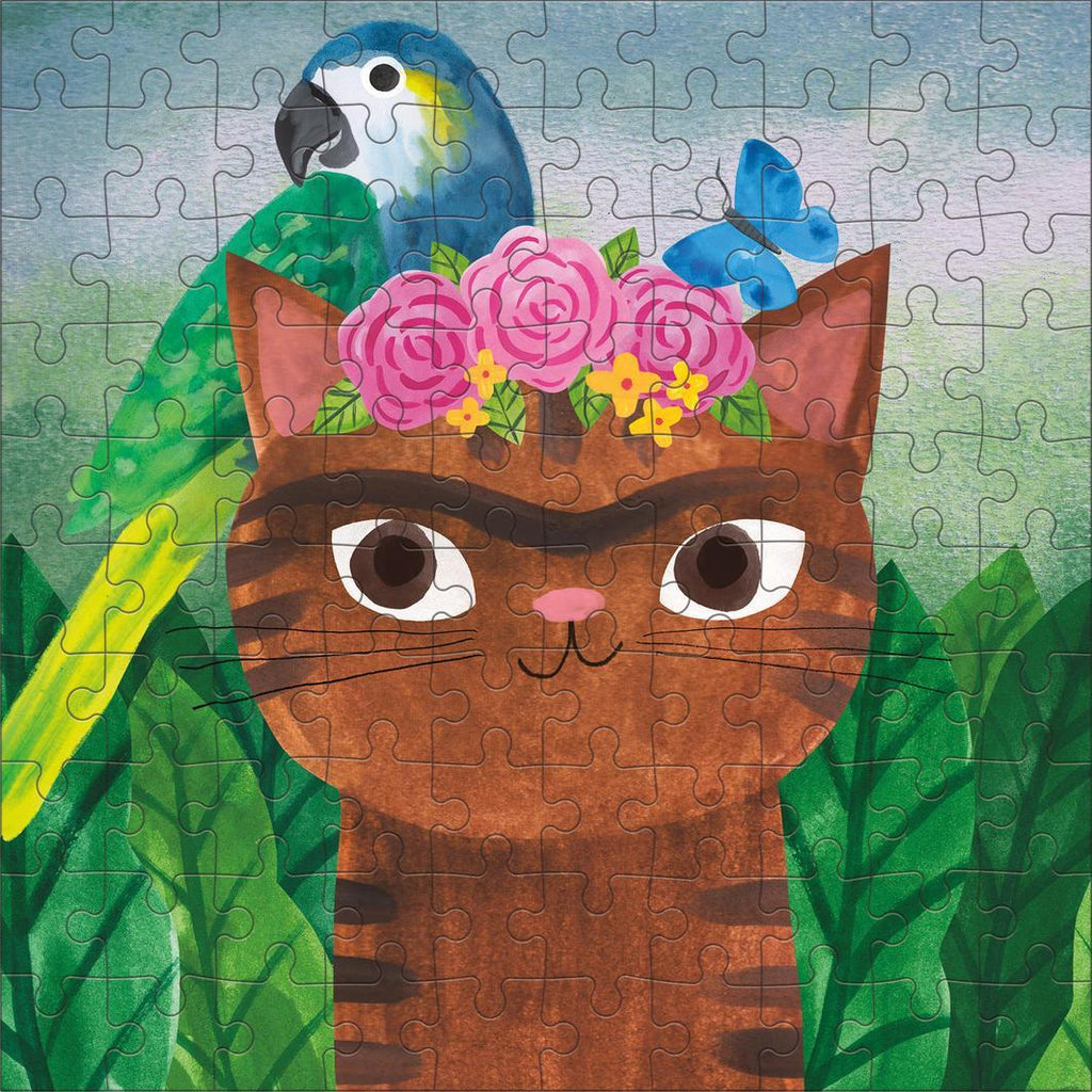 Mudpuppy: Frida Catlo Artsy Cat - Puzzle Tin (100pc Jigsaw)