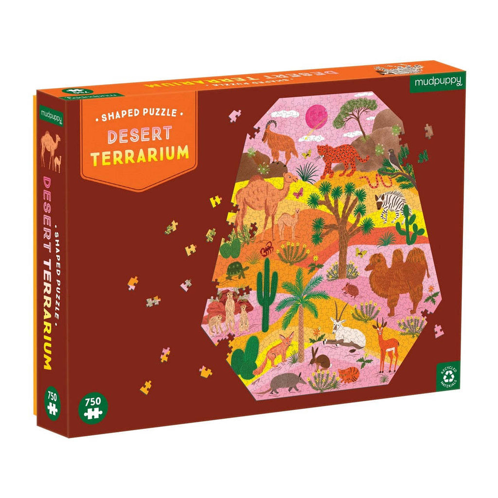 Mudpuppy: Terrarium Desert - Shaped Puzzle (750pc Jigsaw)