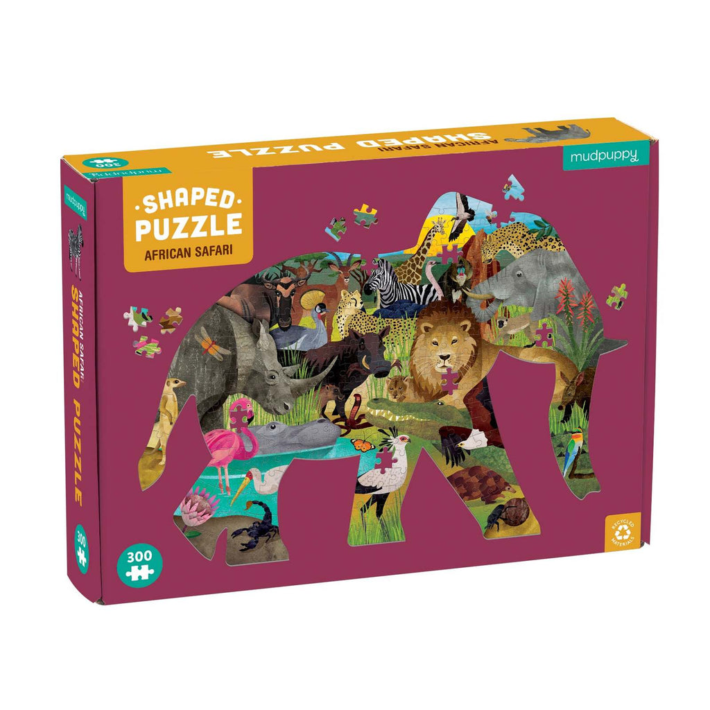Mudpuppy: African Safari - Shaped Puzzle (300pc Jigsaw)