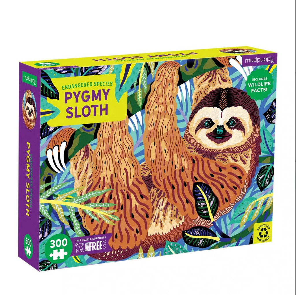 Mudpuppy: Endangered Species Pygmy Sloth Puzzle (300pc Jigsaw)
