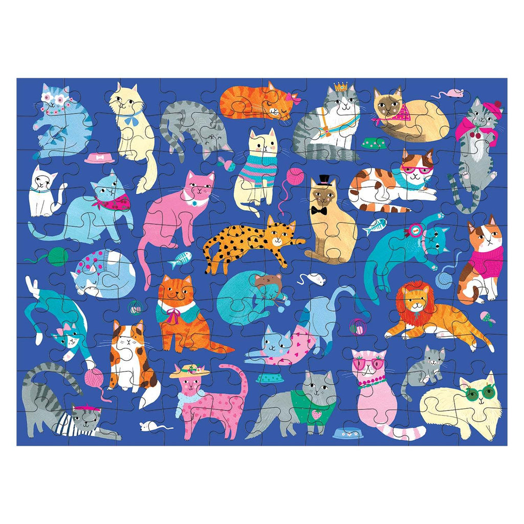 Mudpuppy: Cats & Dogs - Double-Sided Puzzle (100pc Jigsaw)