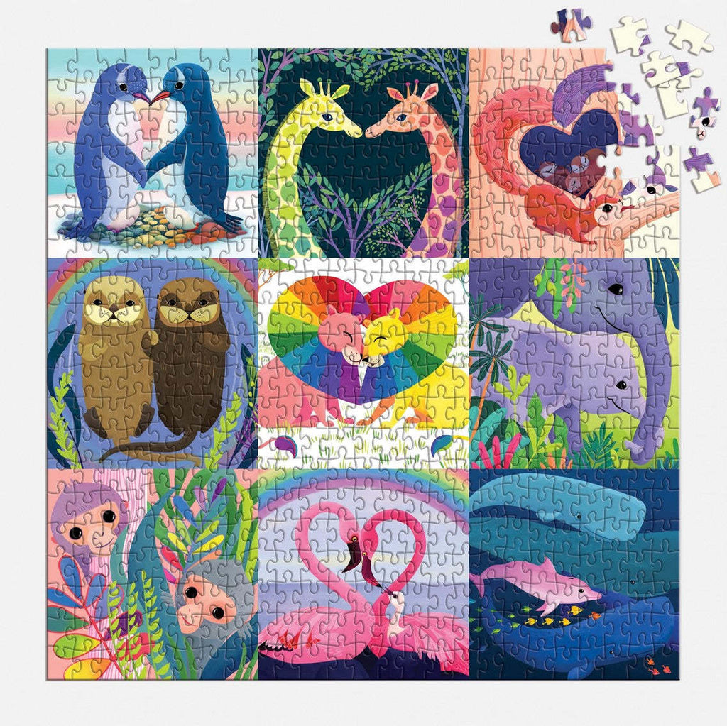 Mudpuppy: Love in the Wild - Family Puzzle (500pc Jigsaw)