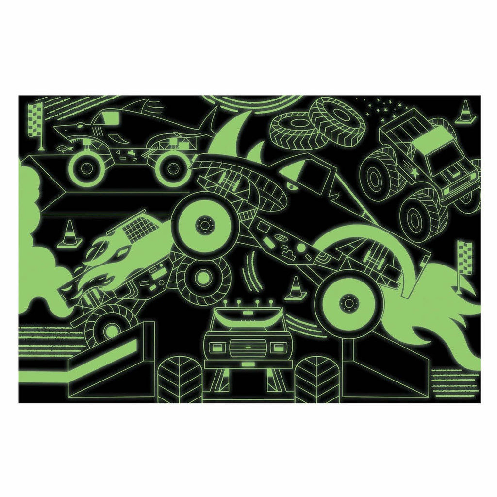 Mudpuppy: Monster Trucks - Glow in the Dark Puzzle (100pc Jigsaw)