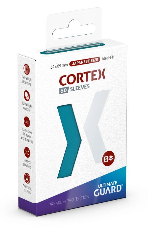 Ultimate Guard: Cortex Japanese Sleeves (60ct) - Glossy Petrol