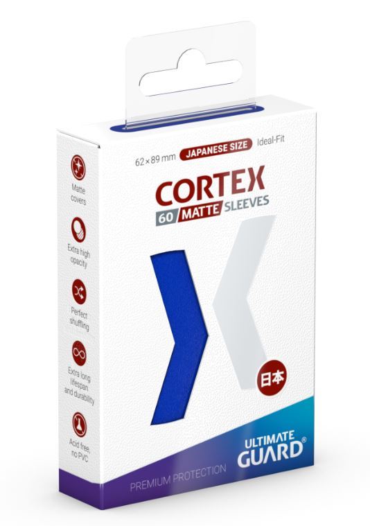 Ultimate Guard: Cortex Japanese Sleeves (60ct) - Matte Blue