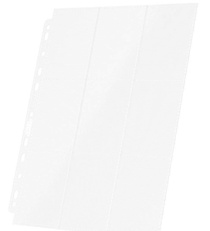 Ultimate Guard: Side-Loading Pages - 18-Pocket (White) - 10-Pack