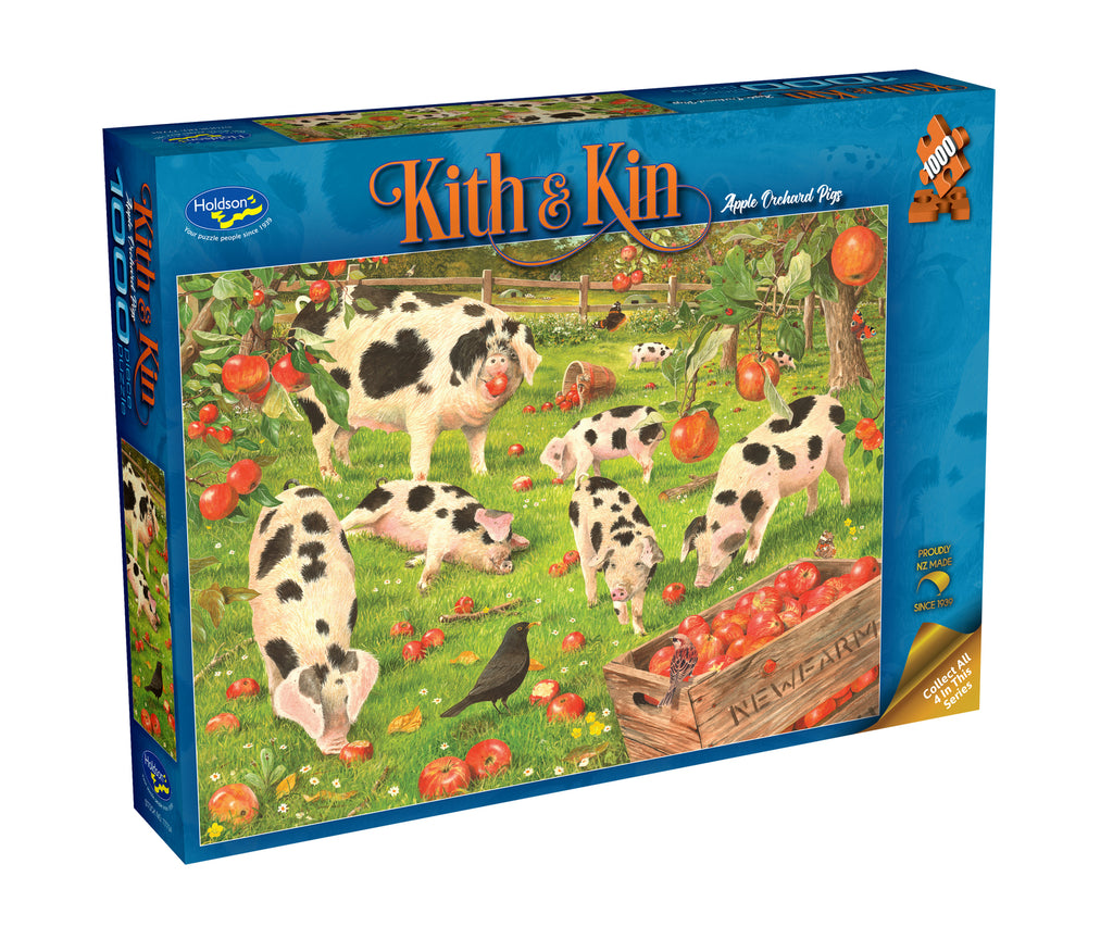 Holdson: Apple Orchard Pigs - Kith & Kin Puzzle (1000pc Jigsaw)