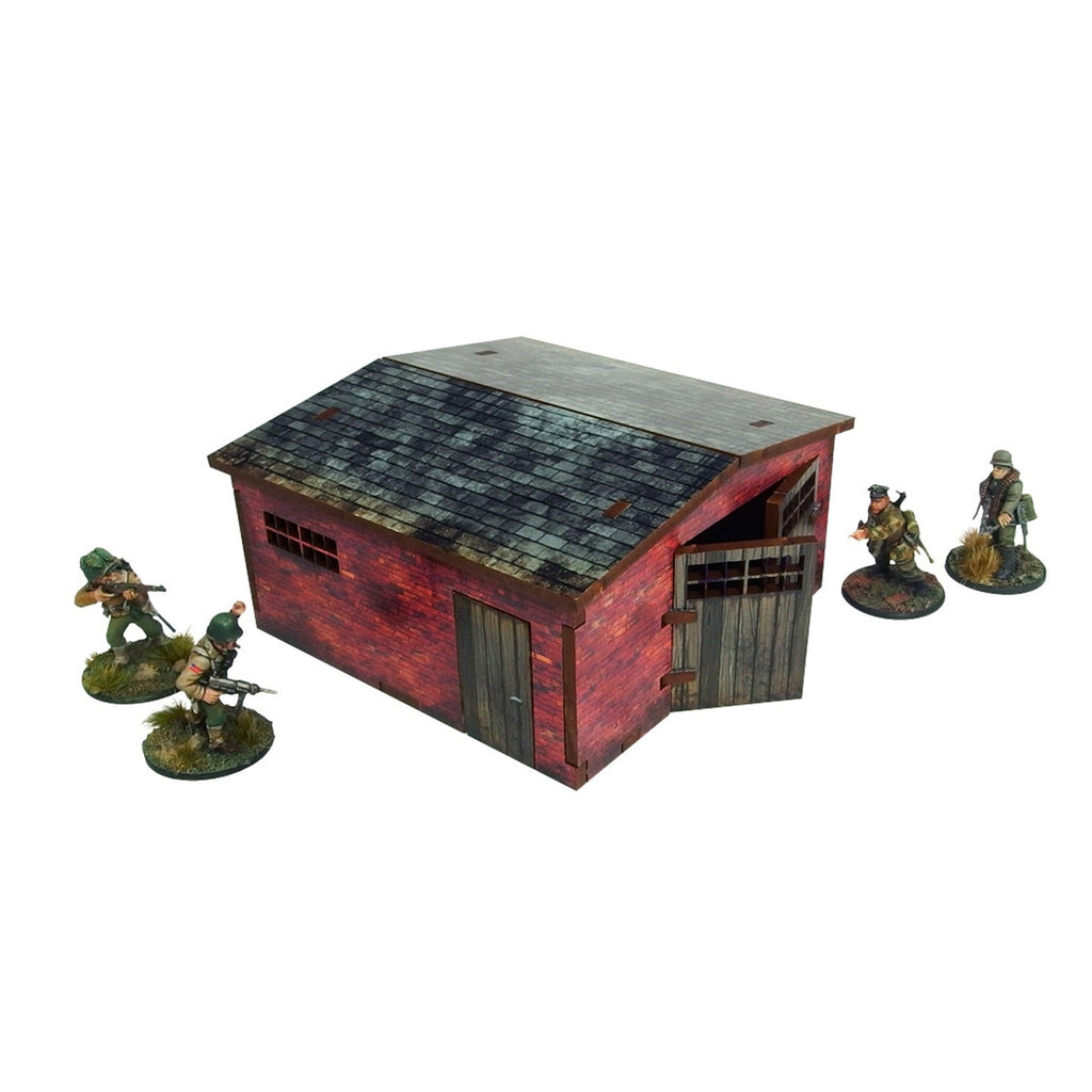 Bolt Action: Pre-painted WW2 - Normandy Large Brick Shed by MicroArts