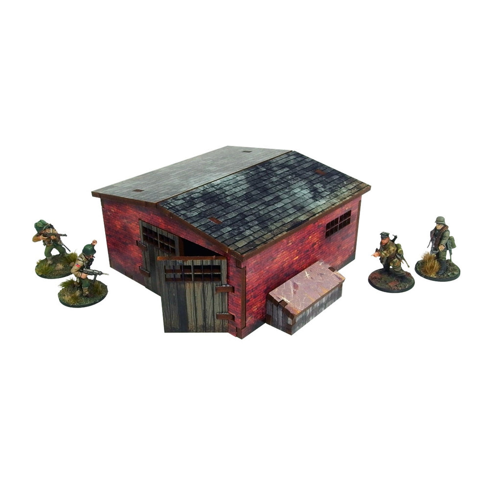 Bolt Action: Pre-painted WW2 - Normandy Large Brick Shed by MicroArts