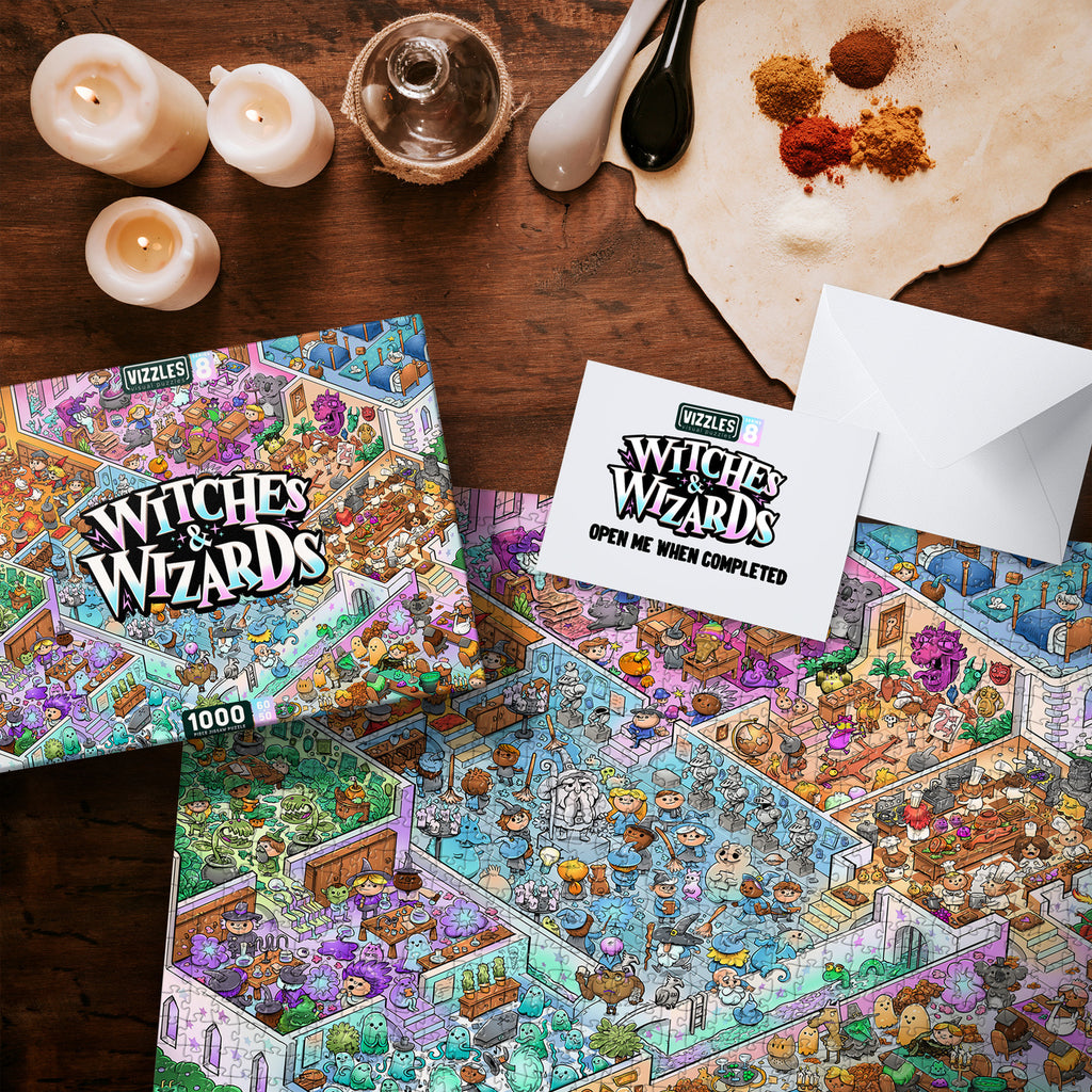 Vizzles: Witches and Wizards Puzzle (1000pc Jigsaw)