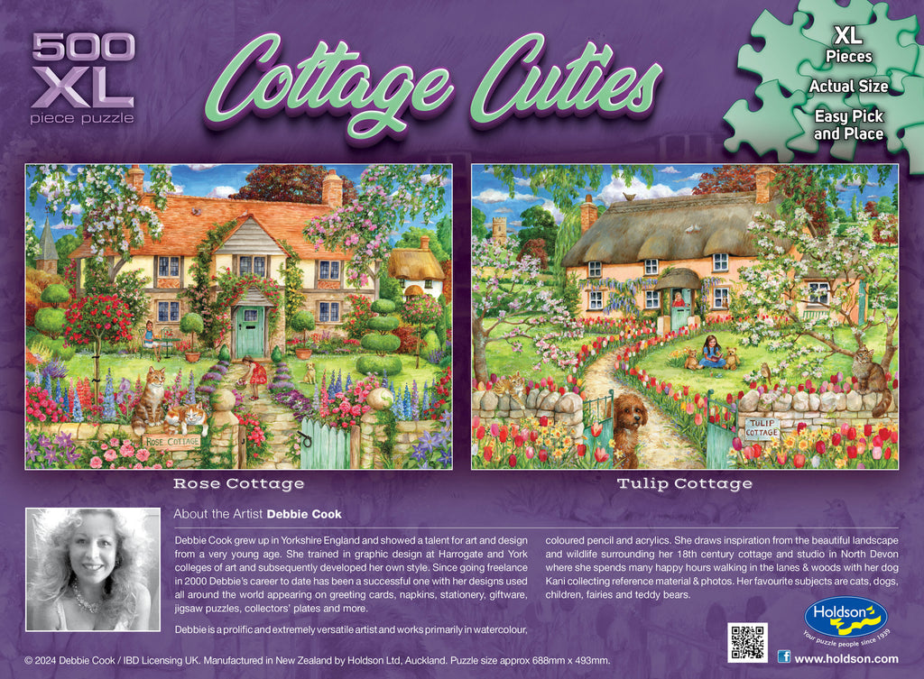 Holdson: Rose Cottage - Cottage Cuties Puzzle (500pc Jigsaw)