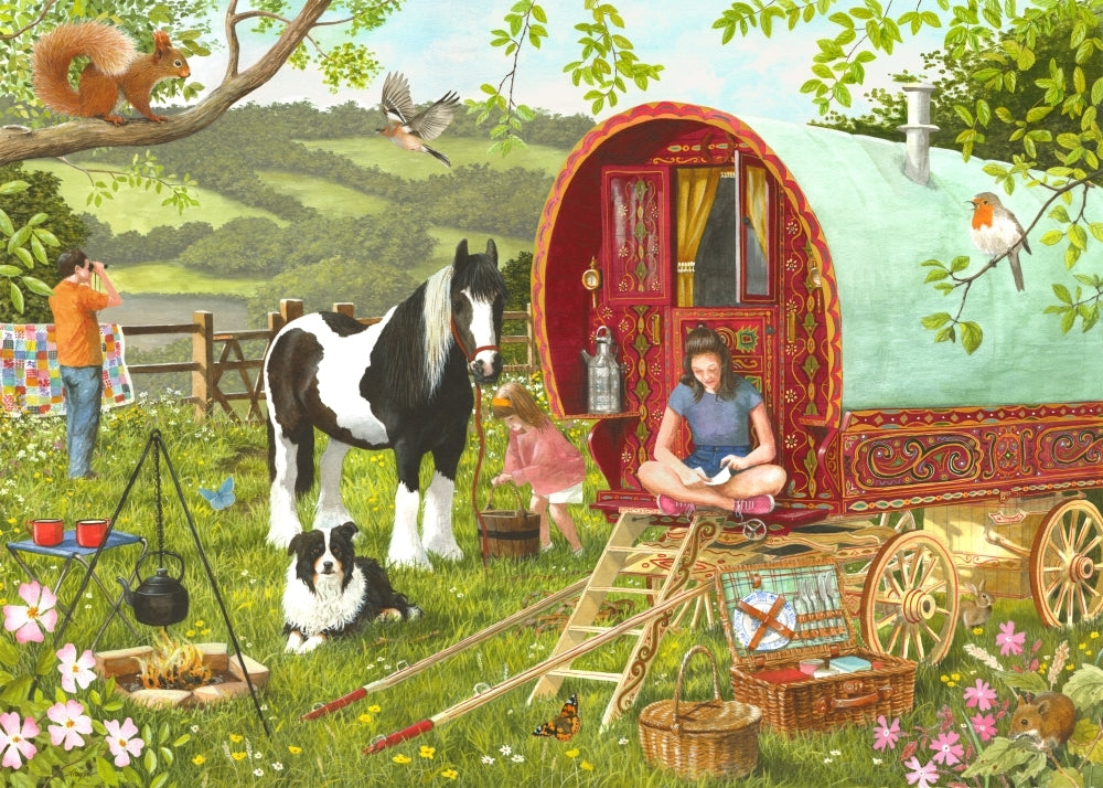 Holdson: Horsedrawn Caravan - Weekend Away Puzzle (1000pc Jigsaw)