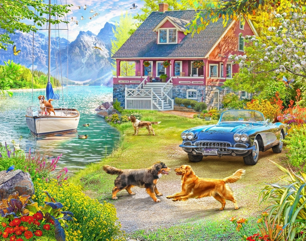 Holdson: Summer Lake House - A Road Less Travelled Puzzle (1000pc Jigsaw)