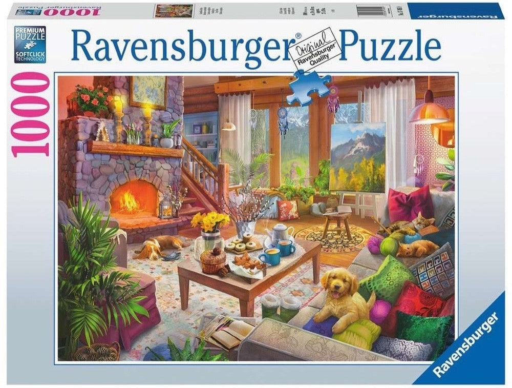 Ravensburger: Cozy Cabin Puzzle (1000pc Jigsaw)