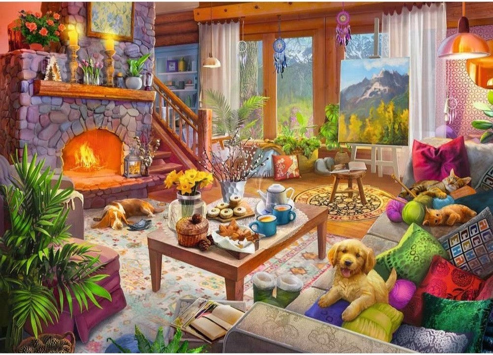 Ravensburger: Cozy Cabin Puzzle (1000pc Jigsaw)