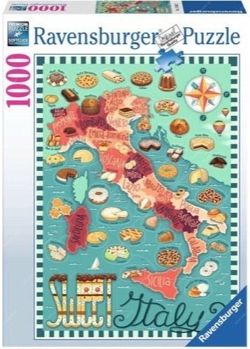 Ravensburger: Map of Italy - Sweet Puzzle (1000pc Jigsaw)