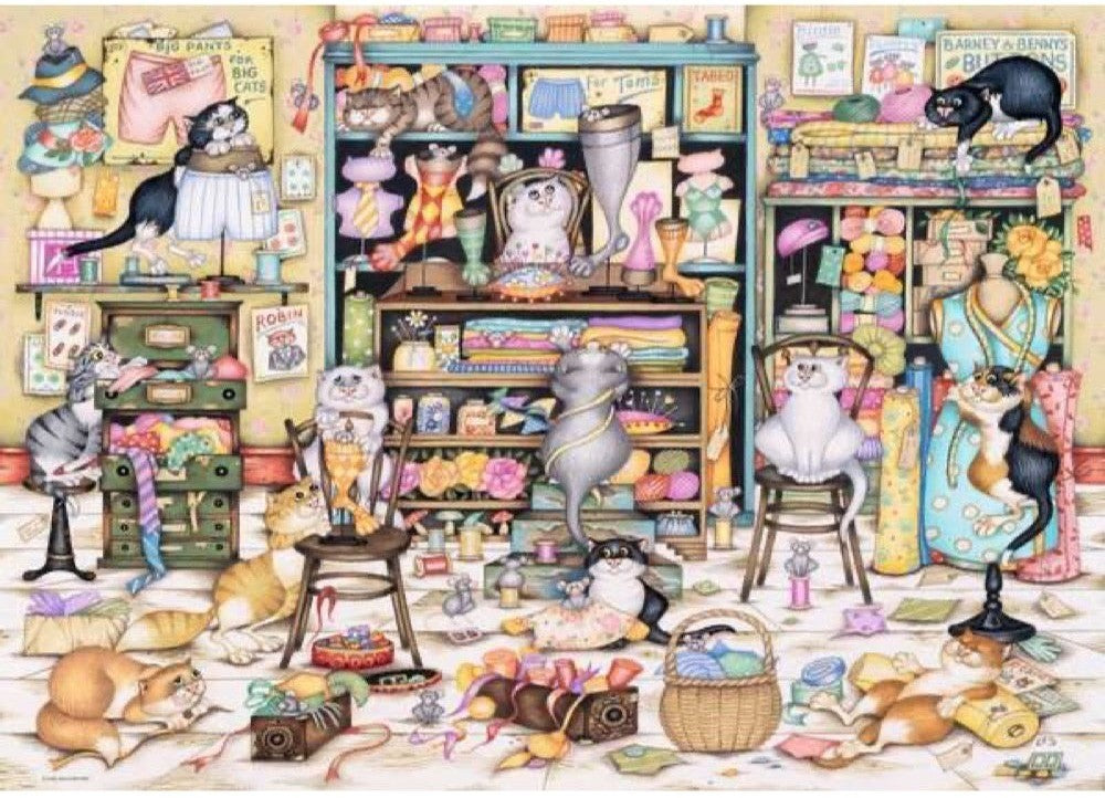 Ravensburger: Crazy Cats - Haberdashery Puzzle (1000pc Jigsaw)