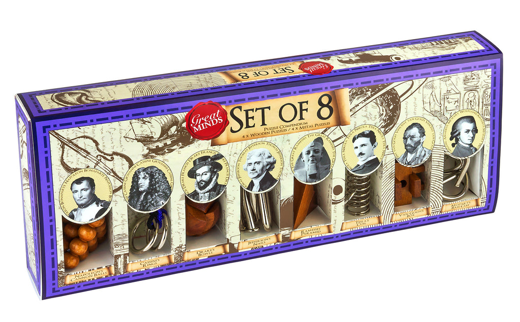 Great Minds: Set of 8 Puzzle Compendium